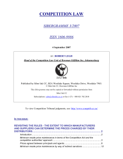 Minimum v maximum resale price maintenance