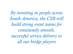 CSB Tournament Director Programme