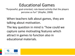 Background on games&hellip;