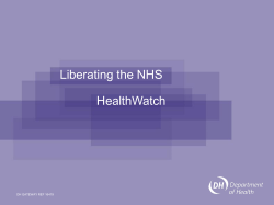 Equity and excellence: Liberating the NHS