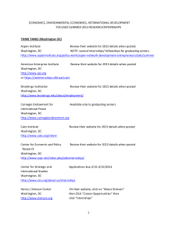 1 ECONOMICS, ENVIRONMENTAL ECONOMICS
