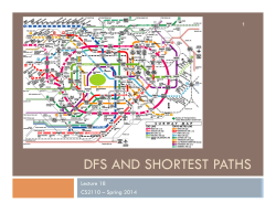 DFS AND SHORTEST PATHS