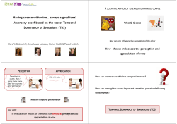 A sensory proof based on the use of Temporal Dominance of