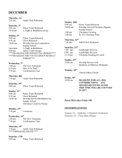 December Tidings 2016 - St. Paul`s Church | Milltown, NJ 08850