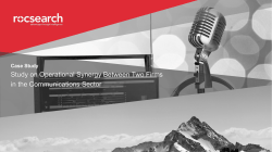 Study on Operational Synergy Between Two Firms in