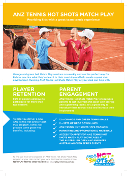 anz tennis hot shots match play parent engagement player retention