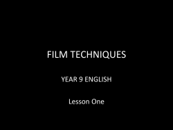 film techniques - WantirnaEnglish