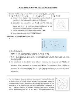 MC215 &ndash; 2/6/14 &ndash; HOMEWORK #1 SOLUTIONS -