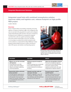 Unique integrated solution offers safer way to minimize