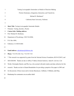 R - Psychology Department