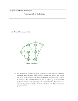 Assignment 1: Solutions - McGill Math Department