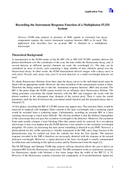 Recording the Instrument Response Function of a Multiphoton FLIM