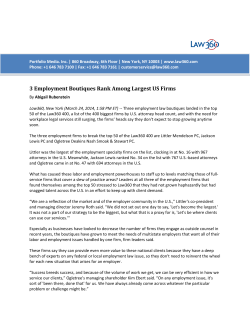 3 Employment Boutiques Rank Among Largest US Firms
