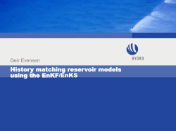 History matching of the PUNQ-S3 reservoir model using the EnKF
