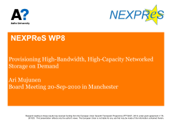 Imagining the NEXPReS WP8 Nodule