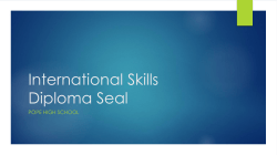 International Skills Diploma Seal