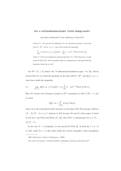 ON A LITTLEWOOD-PALEY TYPE INEQUALITY
