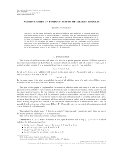 ADDITIVE UNITS OF PRODUCT SYSTEM OF HILBERT MODULES