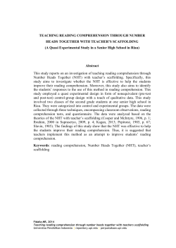 TEACHING READING COMPREHENSION THROUGH NUMBER
