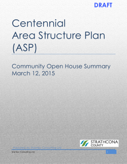 Engagement summary - March 2015 open house