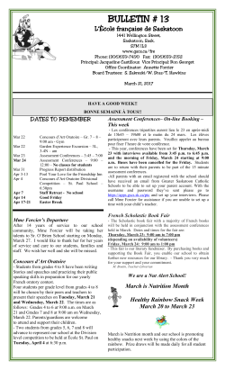 Bulletin 13 - Greater Saskatoon Catholic Schools