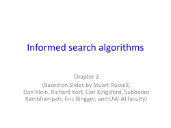 Informed search algorithms