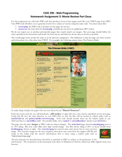 CSSE 290 - Web Programming Homework - Rose