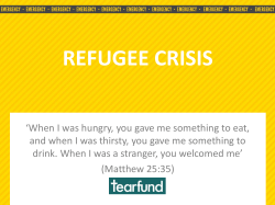 Refugee Crisis PowerPoint 2015