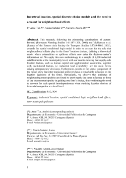 Industrial location, spatial discrete choice models and the need to