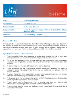 Role - Liverpool Mutual Homes