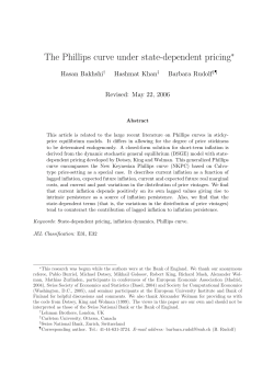 The Phillips curve under state-dependent pricing