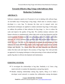 Towards Effective Bug Triage with Software Data