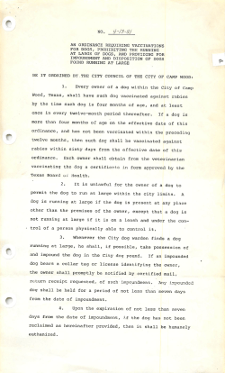 once in every twelve-month period thereafter. If a dog is ordinance