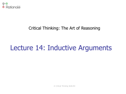 Lecture 14: Inductive Arguments