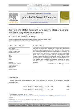 Blow-up and global existence for a general class of nonlocal