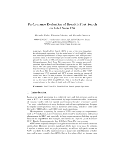 Performance Evaluation of Breadth-First Search on Intel