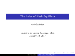 The Index of Nash Equilibria
