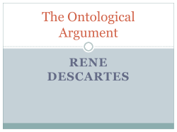 The Ontological Argument
