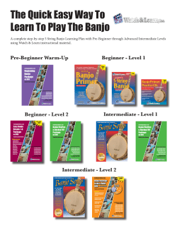 The Quick Easy Way To Learn To Play The Banjo