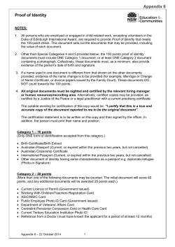 Proof of identity - NSW Department of Education