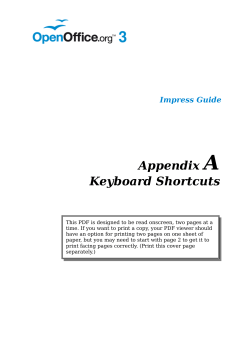 Keyboard Shortcuts - Apache OpenOffice Wiki