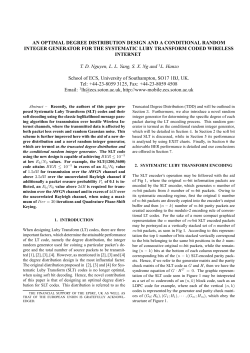 an optimal degree distribution design and a