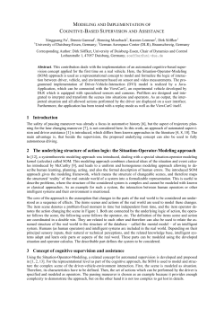 the Situation-Operator-Modeling approach 3 Concept of