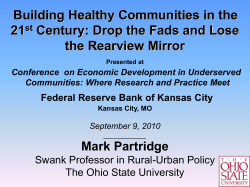 FRB KC Economic Development in Underserved Sept 2010