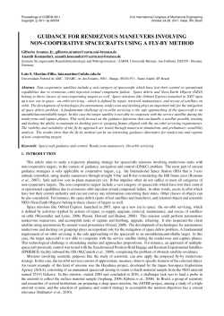 guidance for rendezvous maneuvers involving non