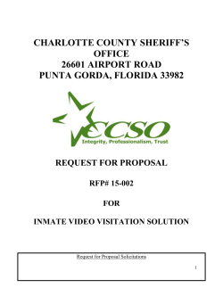 RFP 15-002 - Charlotte County Sheriff`s Office