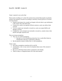 behavioral law and economics