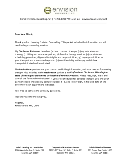 Client Rights - Envision Counseling, LLC