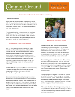 Dana in Action - Common Ground Meditation Center