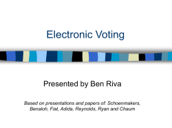 Electronic Voting